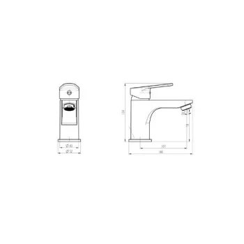 Ūdens Maisītājs vannas istabas izlietnei Bora Smart KN4701 melns