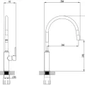 Ūdens Maisītājs virtuves izlietnei Vento Cucina Flexy 2 PR8106-1 balts