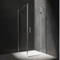 OMNIRES MANHATTAN kvadrātveida dušas kabīne ar veramām durvīm, 80 x 80 cm