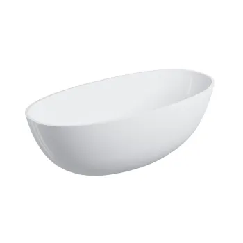 Vanna Omnires SHELL M+ Akmens masa 160 x 75 cm Balta Glancēta