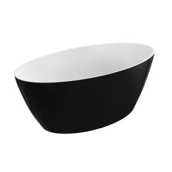 Vanna Omnires SIENA M+ Akmens masa 161 x 81 cm Balta/ Melna