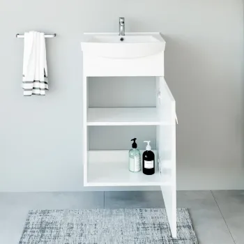 Vannas istabas skapītis Riva SA 44-11 (Bez Izlietnes) Balts