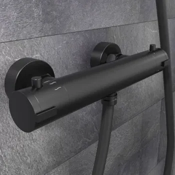 Schütte London dušas termomaisītājs, Matēts melns Schütte London dušas termomaisītājs, Matēts melns