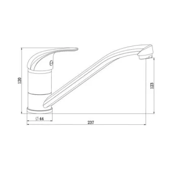 Schütte Athos virtuves izlietnes maisītājs, hroms Schütte Athos virtuves izlietnes maisītājs, hroms