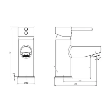 Schütte Atlanta izlietnes maisītājs, hroms Schütte Atlanta izlietnes maisītājs, hroms