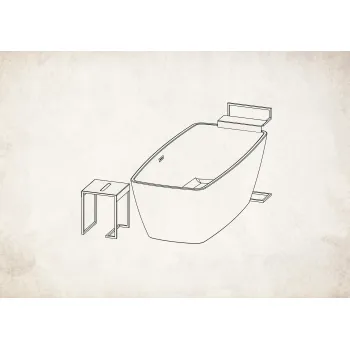 Uz grīdas stāvošs pakaramais ar plauktu Deante Mokko, melns ADM_N632