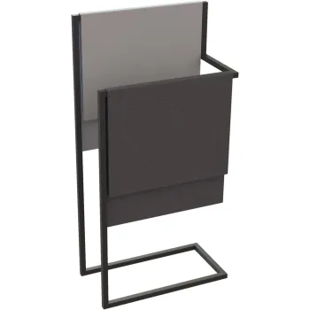 Uz grīdas stāvošs pakaramais, divkāršs Deante Mokko, melns ADM_N622