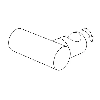 Sienas turētājs rokas dušai Deante Round, hroms ANO_021U