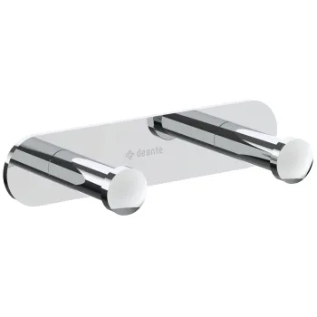 Drēbju pakaramais āķis, dubults - uz stieņa Deante Jasmin, hroms ADJ_012L