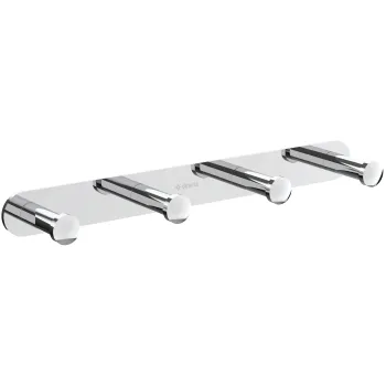 Drēbju pakaramais āķis, četrkāršs - uz stieņa Deante Jasmin, hroms ADJ_014L