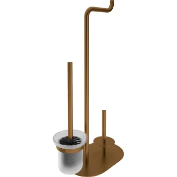 Tualetes papīra statīvs ar 3 funkciju turētāju Deante Silia,matēta bronza ADI_C732