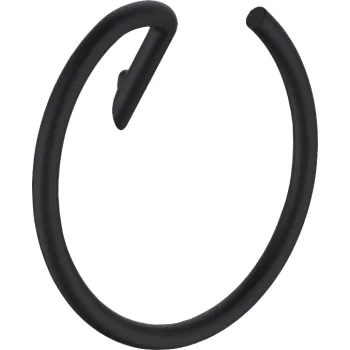 Dvieļu turētājs, stiprināms pie sienas - apaļš Deante Silia, melns ADI_N611