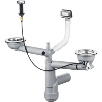 Sifons granīta izlietnēm Deante Space-Saver Lux, tērauds ZXY_9912