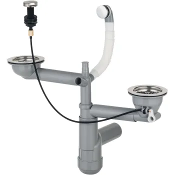 Sifons granīta izlietnēm Deante Space-Saver Lux, tērauds ZXY_9918