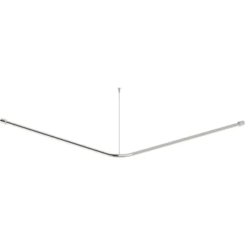 Dušas aizkara stienis, tērauds Deante Lehnen, pulēts metāls NIL_0DZ2