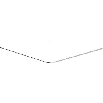 Dušas aizkara stienis, tērauds Deante Lehnen, pulēts metāls NIL_0DZ3