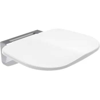 Pie sienas stiprināms salokāms sēdeklis Deante Vital, balts NIV_A51B