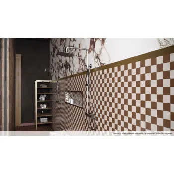 Vannas maisītājs Denate Silia uz vannas malas, Matēta bronza BQS_C18P