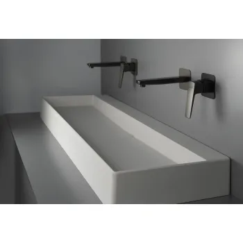 Granīta virsmas izlietne ar pārplūdes vāciņu Deante Blur, алебастр CQB_AU8S