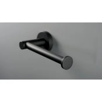 Tualetes papīra turētājs - stiprināms pie sienas Deante Jasmin, melns ADJ_N211