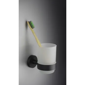 Glāze stiprināma pie sienas Deante Jasmin, melns ADJ_N911