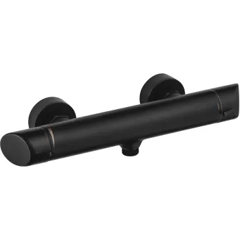 Dušas jaucējkrāns, pie sienas stiprināms Deante Arnika, melns BQA_N40M