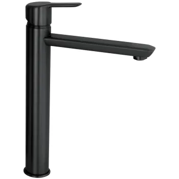 Augsts izlietnes maisītājs Deante Arnika, melns BQA_N20N