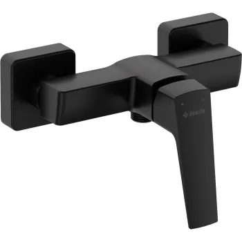 Dušas jaucējkrāns, pie sienas stiprināms Deante Blur, melns BQL_N40M