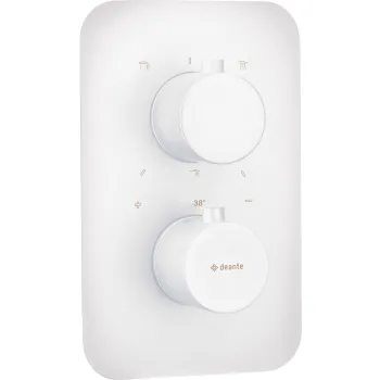 Termostatiskās kārbas ārējais elements Deante Therm, balts BXY_AEBT