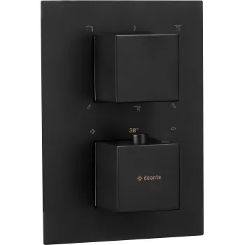 Termostatiskās kārbas ārējais elements Deante Therm, melns BXY_NEAT