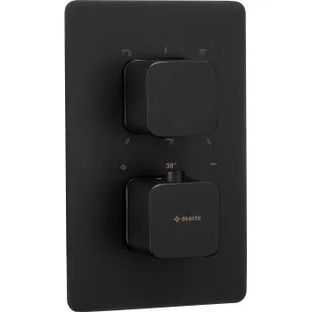 Termostatiskās kārbas ārējais elements Deante Therm, melns BXY_NECT
