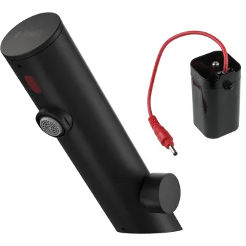 Vannas istabas izlietnes maisītājs Deante SENSE SENSOR NERO ar temperatūras regulāciju 4xAA(LR6), Melns BQR_N29R