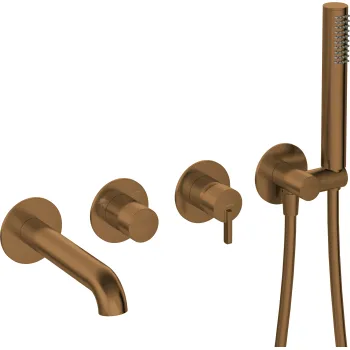 Vannas maisītājs Denate Silia uz vannas malas, Matēta bronza BQS_C18P