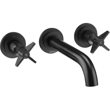 Iebūvējams izlietnes maisītājs Deante Temisto, melns BQT_N54D