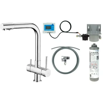 Virtuves izlietnes maisītājs Deante, ar filtru Hromēts BCHF065M