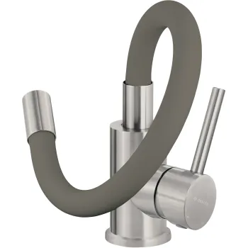 Virtuves jaucējkrāns ar elastīgu izteku Deante Luno, antracīts, matēts metāls BOC_T720