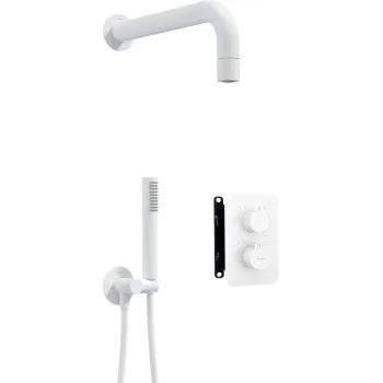 Dušas sistēma Deante Box ar termostatisko kārbu Deante Box, balts BXYZAEBT