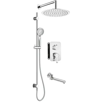 Iebūvēts dušas komplekts ar jaucējkrānu Deante Arnika, hroms BXYW0QAM