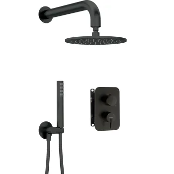 Dušas sistēma Deante Silia iebūvējama, Melna BXYYNQSM