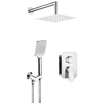 Iebūvēts dušas komplekts ar jaucējkrānu Deante Alpinia, hroms BXYZ0GAM