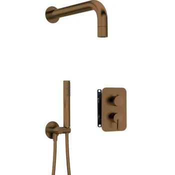 Dušas sistēma Deante Silia iebūvējama, Matēta bronza BXYZCQSM