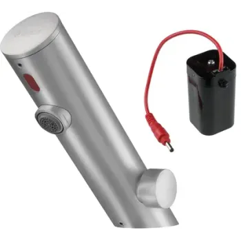 Vannas istabas izlietnes maisītājs Deante SENSE SENSOR STEEL ar temperatūras regulāciju 4xAA(LR6), Steel BQR_F29R