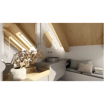 Vannas istabas izlietnes maisītājs Deante Silia, BQS_N54L Melna