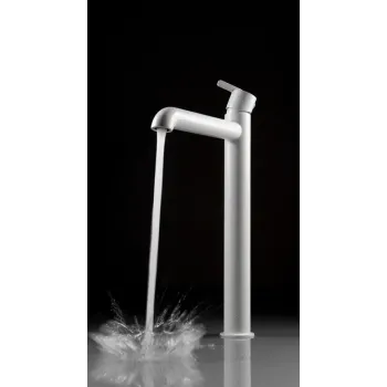 Vannas istabas izlietnes maisītājs Deante Silja Paaugstināts, Balts BQS_A20K