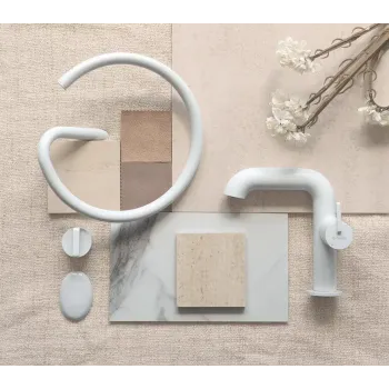 Vannas istabas izlietnes maisītājs Deante Silja, Balts BQS_A24M