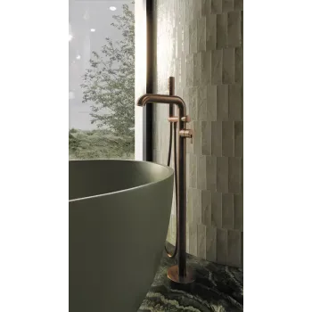 Vannas maisītājs Denate Silia uz grīdas stāvošs, Matēta bronza BQS_C17M