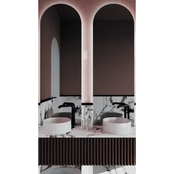 Vannas istabas izlietnes maisītājs Deante Silja Paaugstināts, Melns BQS_N24K