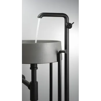 Vannas maisītājs Denate Silia uz grīdas stāvošs, Melns BQS_N2KK