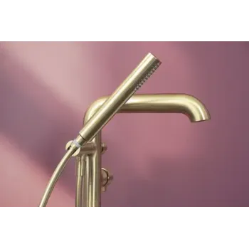 Vannas maisītājs Denate Silia uz grīdas stāvošs, Matēts Zelts BQS_R17M