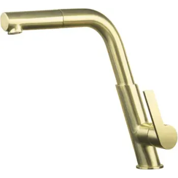 Virtuves  maisītājs Deante Silia ar izvelkamu galvu Matēts Zelts BQS_R73M